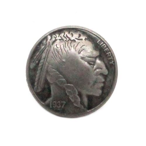 Nickel indian head screw back - nickel,