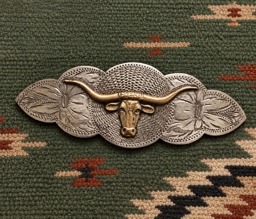14k steer head sterling - steer,